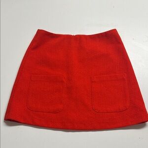 Women's Tomato Red Mod Mini Skirt